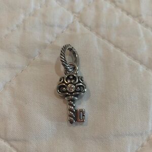 Like new Brighton Silver Key Charm Bracelet Charm